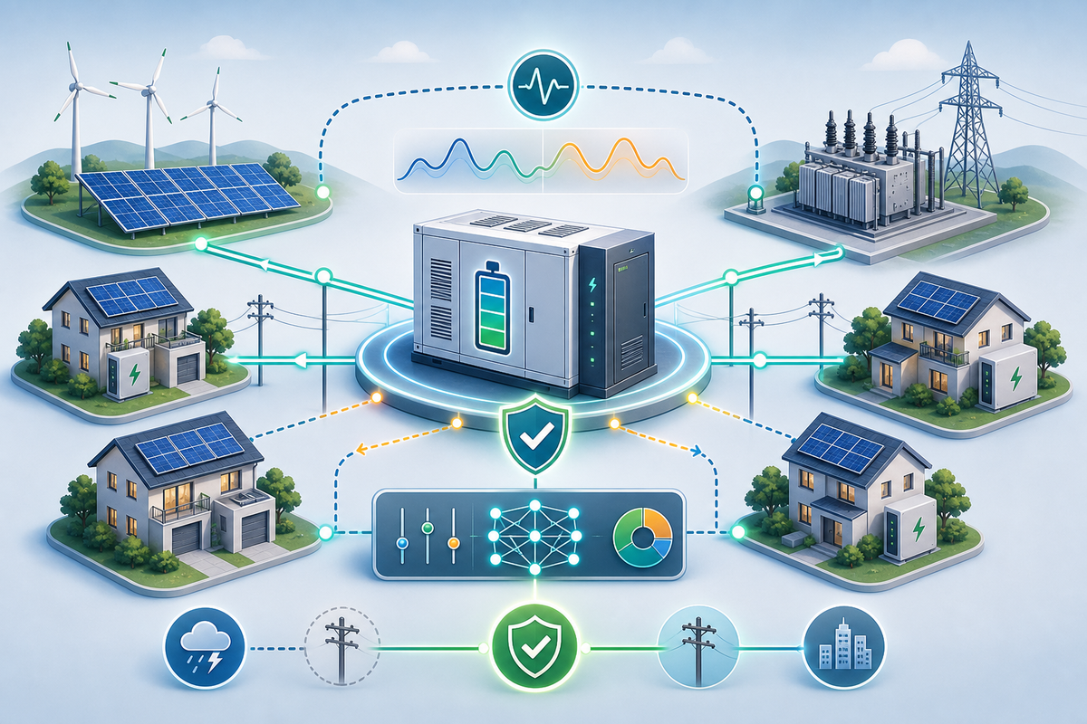 The impact of the energy storage system operation strategy on power grid reliability