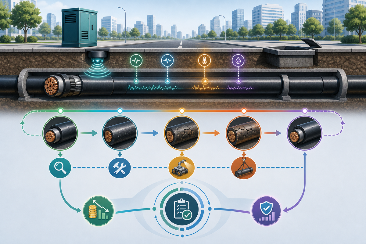 A study on optimizing underground cable maintenance and replacement cycles